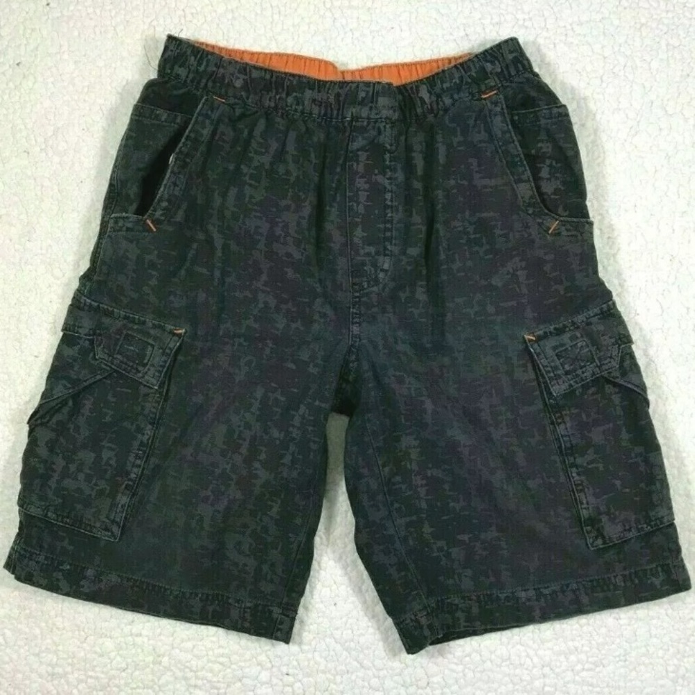 Vintage WORLD INDUSTRIES 90’s Skateboard Boys Cargo Camo Shorts Y2K